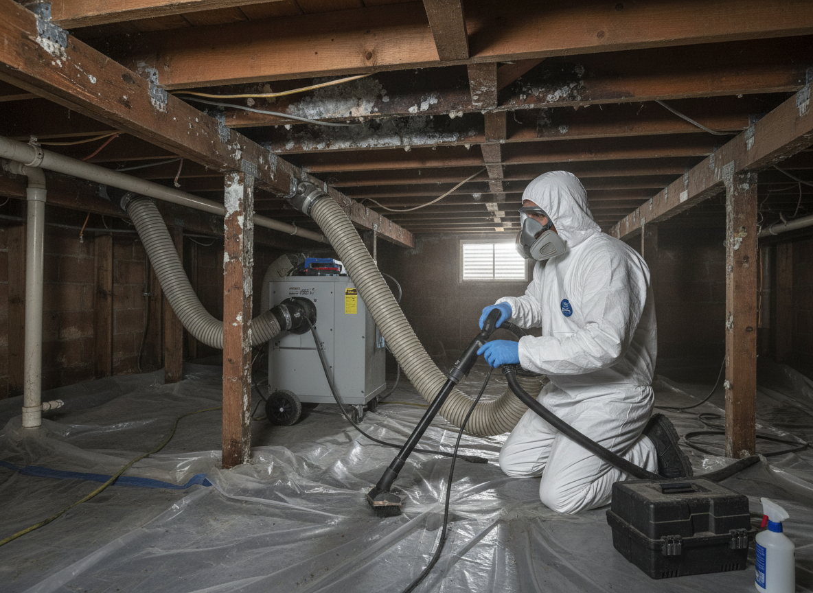 Crawl Space Mold Removal in Littlerock, CA