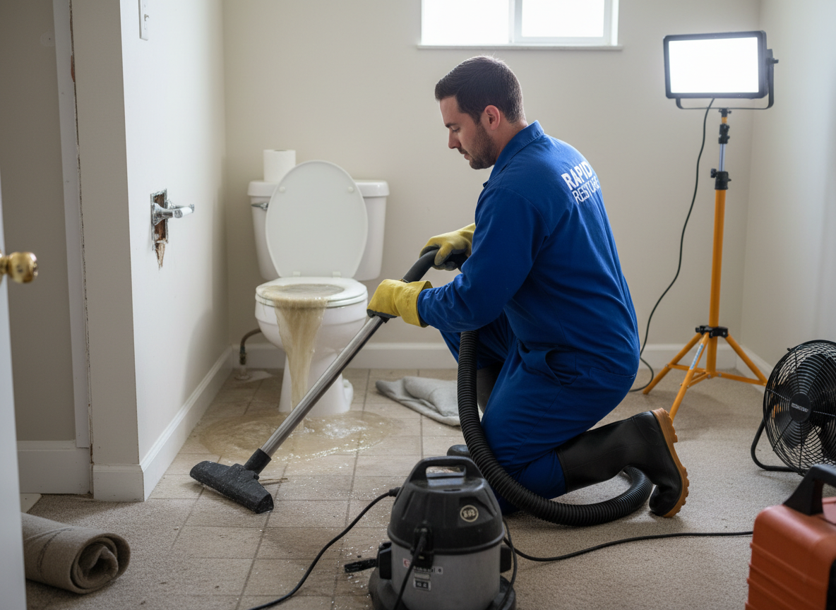 Toilet Overflow Cleanup in Littlerock, CA
